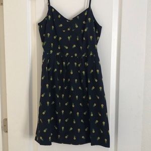 JCrew pineapple mini sundress Size 0